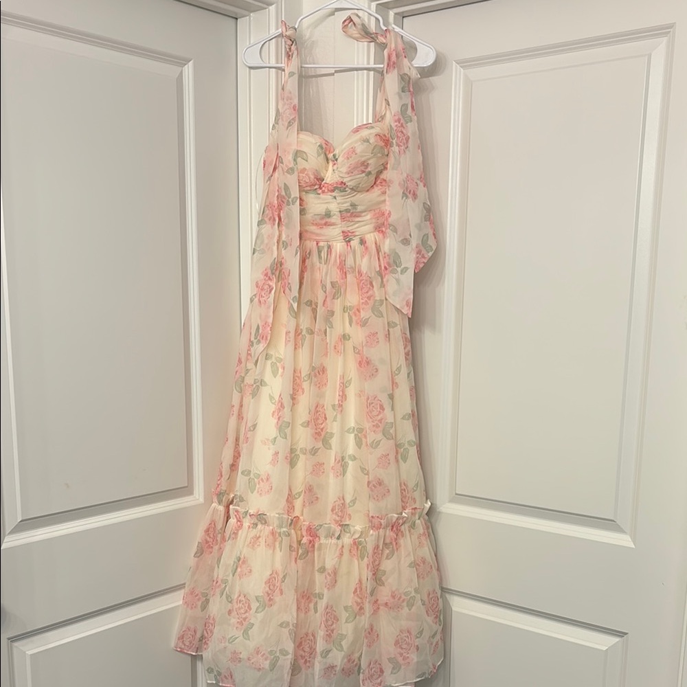 Floral Halter Dress